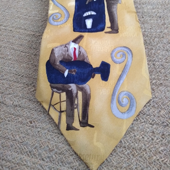 NWOT- Absolut Vodka 100% Silk Made in USA Tie 👔 - Picture 2 of 6